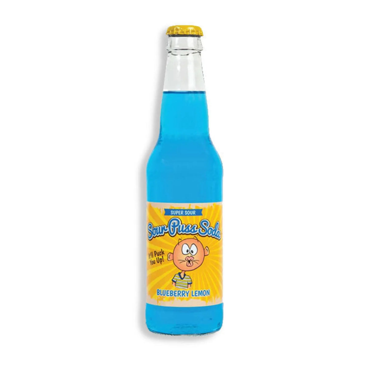Avery's Sour Puss Soda Glass Bottle