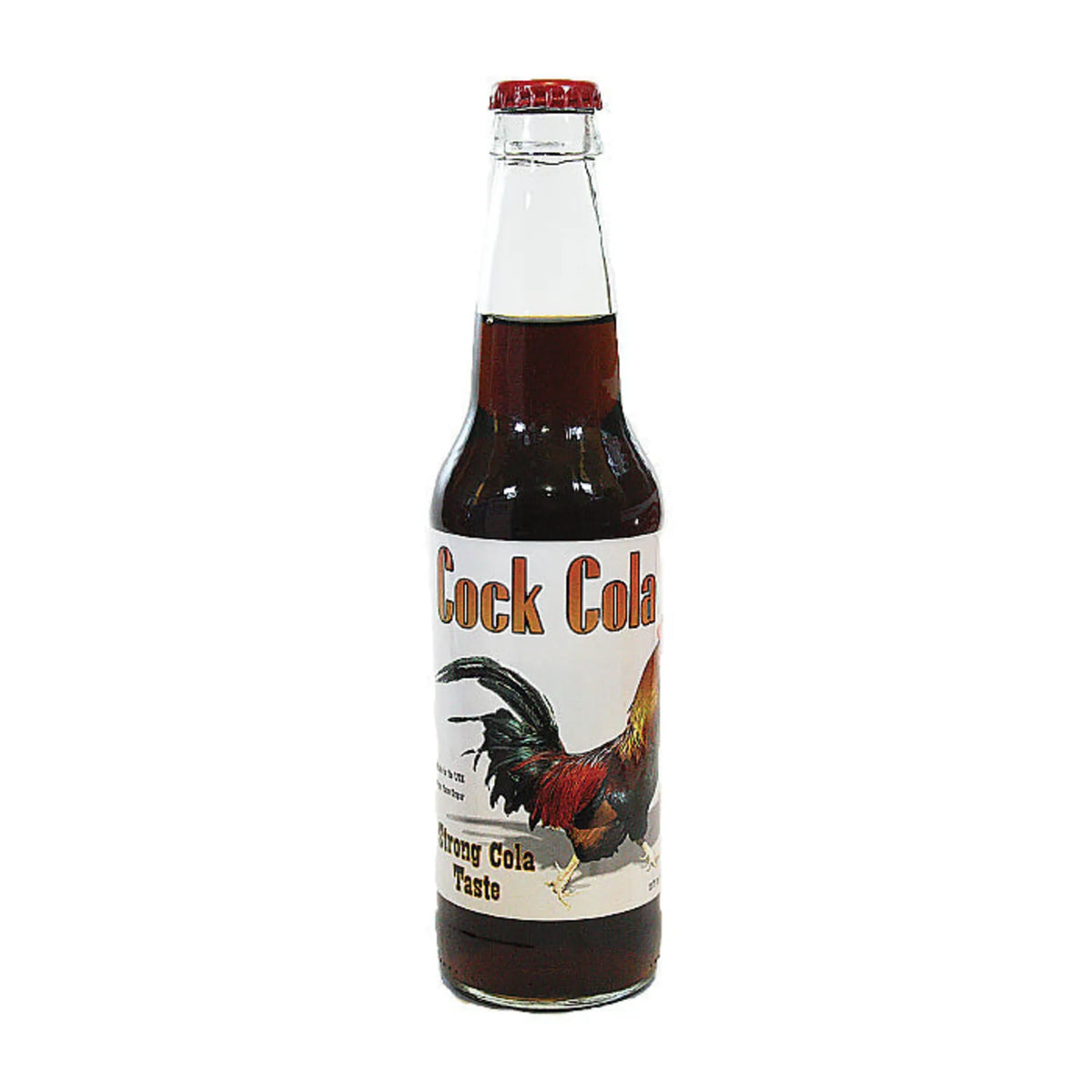 Cock Cola 12 oz Glass Bottle Novelty Cola Craft Soda